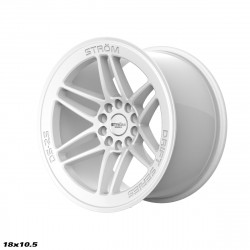 Cerchi in lega Strom Ds25 9.5x18 Full Gloss White