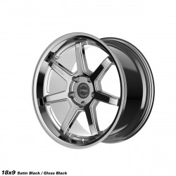 Cerchi in lega Strom Ds15 10.5x18 Gloss Black Satin Black Face