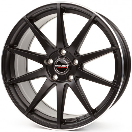 Cerchi in lega Borbet Gtx 8.5x19 Black Rim Polished Matt
