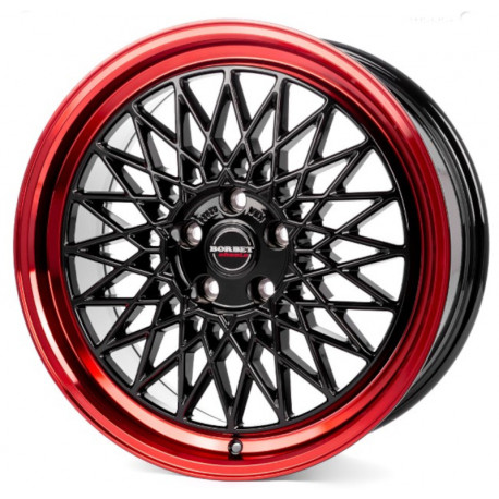Cerchi in lega Borbet B 7.0x17 Black Rim Red