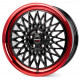 Cerchi in lega Borbet B 8.0x17 Black Rim Red