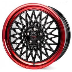Cerchi in lega Borbet B 8.0x17 Black Rim Red