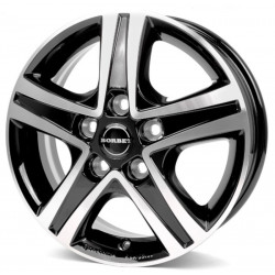 Cerchi in lega Borbet Cwd 6.0x16 Black Polished Glossy