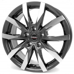 Cerchi in lega Borbet Cw5 6.0x16 Mistral Anthracite Glossy Polished