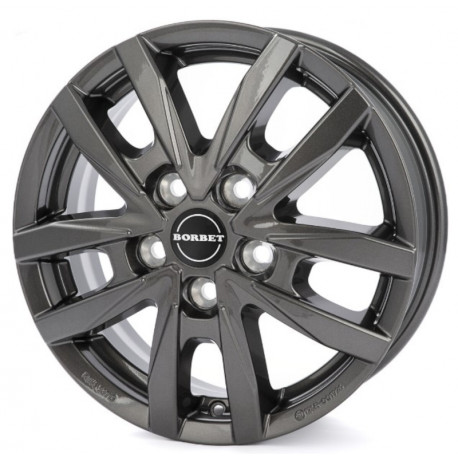 Cerchi in lega Borbet Cw5 6.0x16 Mistral Anthracite Glossy