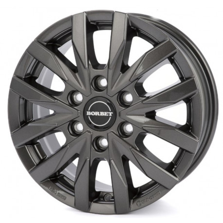 Cerchi in lega Borbet Cw6 6.5x16 Mistral Anthracite Glossy