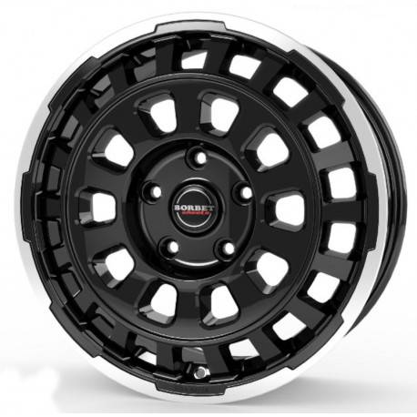 Cerchi in lega Borbet Cw7 8.0x18 Black Rim Polished Glossy