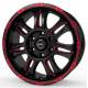 Cerchi in lega Borbet Cw8 8.0x18 Red Rim Window Polished Matt