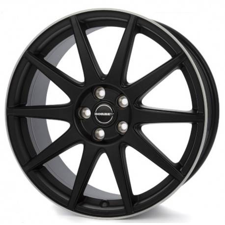 Cerchi in lega Borbet Gtx 8.0x19 Matt Black Rim Silver