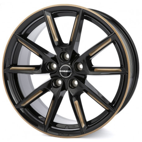 Cerchi in lega Borbet Lx18 8.0x18 Black Glossy Gold Spoke Rim