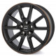 Cerchi in lega Borbet Lx18 8.0x18 Black Matt Rim Copper