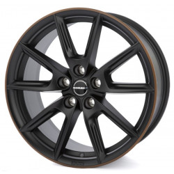 Cerchi in lega Borbet Lx18 8.0x18 Black Matt Rim Copper