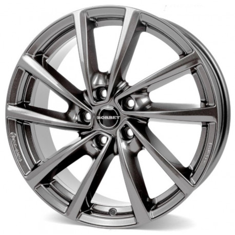 Cerchi in lega Borbet V 7.0x17 Mistral Anthracite Glossy