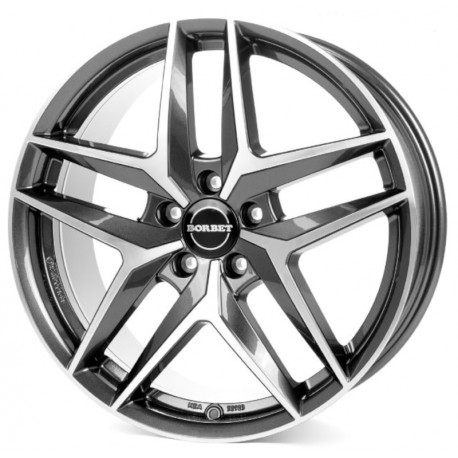 Cerchi in lega Borbet Z 7.5x18 Mistral Anthracite Glossy Polished