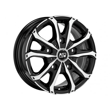 Cerchi in lega Msw 48 VAN 7.0x17 Gloss Black Full Polished