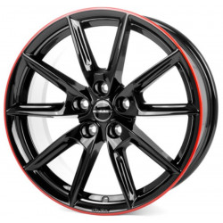 Cerchi in lega Borbet Lx19 8.0x19 Black Glossy Red Ring