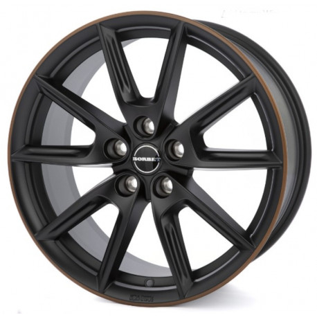Cerchi in lega Borbet Lx19 8.0x19 Black Matt Rim Copper