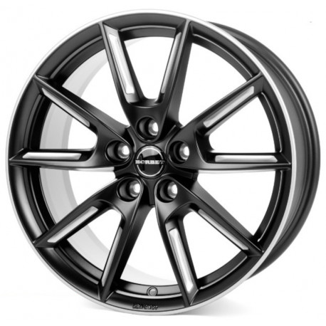 Cerchi in lega Borbet Lx19 8.0x19 Black Matt Silver Spoke Rim
