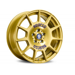 Cerchi in lega Sparco Terra 7.5x17 Race Gold Blue Lettering