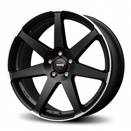 Cerchi in lega Momo Seven 8.0x18 Nero Diamantato Opaco