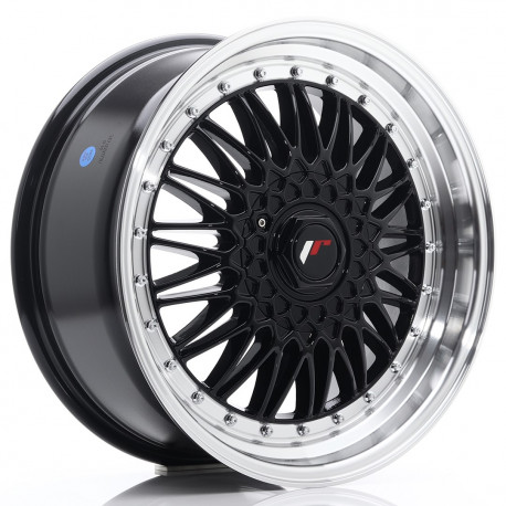 Cerchi in lega Japan Racing Jr9 8.0x18 Gloss Black w/Machined Lip