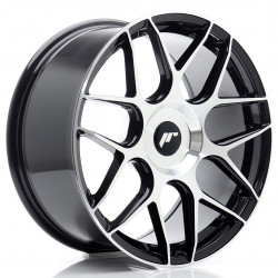 Cerchi in lega Japan Racing Jr11 8.5x18 Black Machined Face