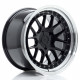 Cerchi in lega Japan Racing Jr40 10.5x18 Glossy Black w/Machined Lip