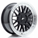 Cerchi in lega Japan Racing Jr23 7.5x17 Gloss Black w/Machined Lip