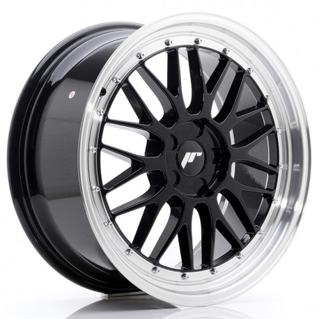 Cerchi in lega Japan Racing Jr23 8.5x19 Gloss Black w/Machined Lip