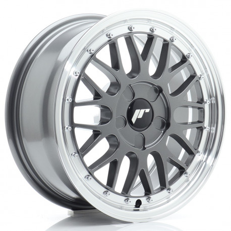 Cerchi in lega Japan Racing Jr23 7.0x16 Hyper Gray w/Machined Lip