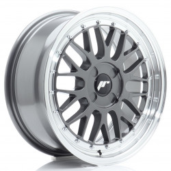 Cerchi in lega Japan Racing Jr23 7.5x17 Hyper Gray w/Machined Lip