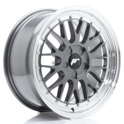Cerchi in lega Japan Racing Jr23 7.5x17 Hyper Gray w/Machined Lip