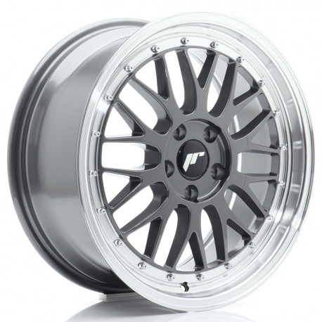 Cerchi in lega Japan Racing Jr23 8.0x18 Hyper Gray w/Machined Lip