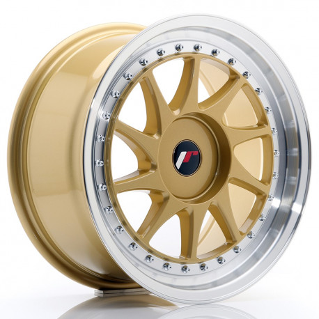 Cerchi in lega Japan Racing Jr26 8.0x17 Gold w/Machined Lip