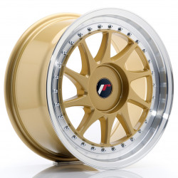 Cerchi in lega Japan Racing Jr26 8.0x17 Gold w/Machined Lip