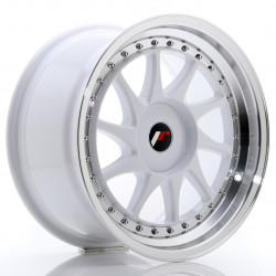 Cerchi in lega Japan Racing Jr26 9.0x17 White w/Machined Lip