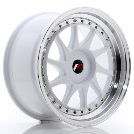Cerchi in lega Japan Racing Jr26 9.0x17 White w/Machined Lip