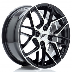 Cerchi in lega Japan Racing Jr28 7.0x15 Gloss Black Machined Face