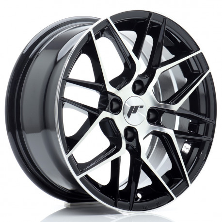 Cerchi in lega Japan Racing Jr28 7.0x15 Gloss Black Machined Face