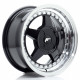 Cerchi in lega Japan Racing Jr6 7.0x15 Gloss Black w/Machined Lip