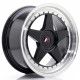 Cerchi in lega Japan Racing Jr6 8.5x18 Gloss Black w/Machined Lip