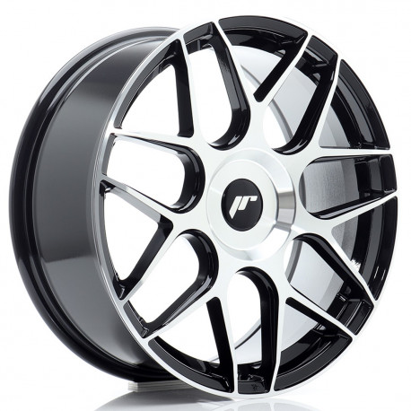 Cerchi in lega Japan Racing Jr18 7.5x18 Black Machined Face