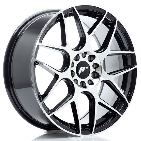 Cerchi in lega Japan Racing Jr18 7.5x18 Black Machined Face
