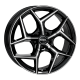 Cerchi in lega Rial Salento 8.0x18 Diamant Schwarz Frontpoliert