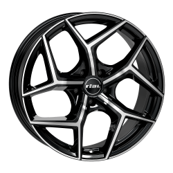 Cerchi in lega Rial Salento 8.0x19 Diamant Schwarz Frontpoliert