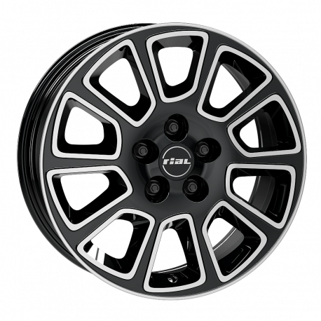 Cerchi in lega Rial Transporter 2 7.0x17 Diamant Schwarz Frontpoliert