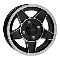 Cerchi in lega ATS Classic 8.0x13 Diamant Schwarz Frontpoliert