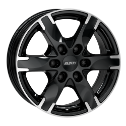 Cerchi in lega Alutec Titan 7.0x16 Diamant Schwarz Frontpoliert