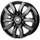 Cerchi in lega Cms C22 7.5x17 Complete Black Gloss