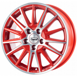 Cerchi in lega Cms C23 6.5x16 Diamond Red Gloss